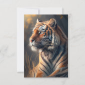 Tiger in Natur 3.5" x 5" Wohnung Dankeschön Karte (Vorderseite)