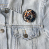 Tiger in Nature Button 2 1/4" (Beispiel)