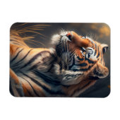 Tiger in Nature Flexible Foto Magnet (Horizontal)