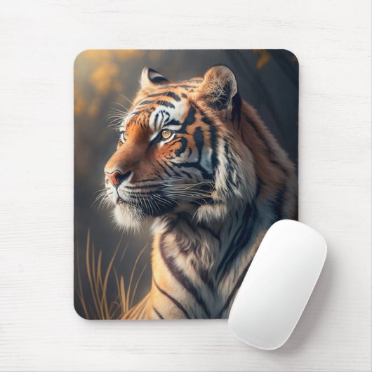 Tiger in Nature Mouse Pad Mousepad (Mit Mouse)