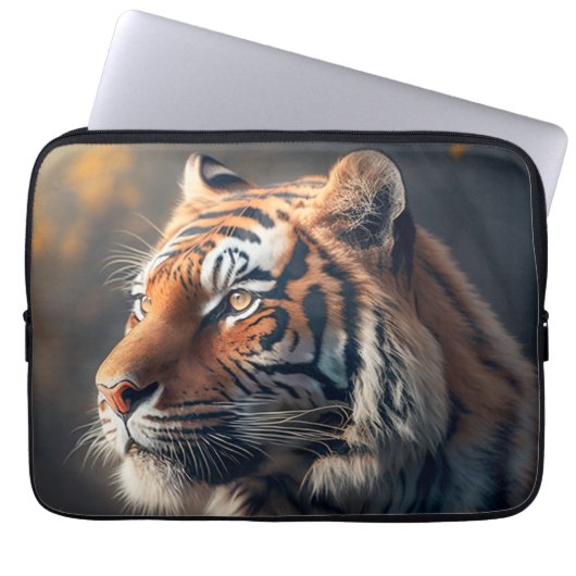 Tiger in Nature Neopren Laptop-Sieb 13 Zoll Laptopschutzhülle (Vorderseite)