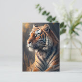 Tiger in Nature Post Card Postkarte (Stehend Vorderseite)