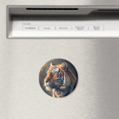 Tiger in Nature Standard, 2¼ Zoll Circle Magnet (In Situ (Geschirrspüler))