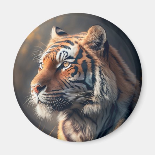 Tiger in Nature Standard, 2¼ Zoll Circle Magnet (Vorne)
