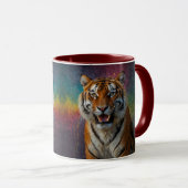 Tiger in Portrait Tasse (VorderseiteRechts)