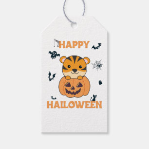 Tiger in Pumpkin Sweet Tiger Happy Halloween Gesch Geschenkanhänger