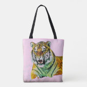Tiger in Rosa Tasche (Rückseite)