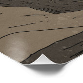 Tiger in the wilds poster (Ecke)