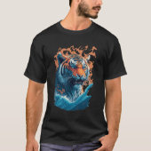 Tiger in Wasser - Perfektes Geschenk für Tigerfreu T-Shirt (Vorderseite)