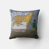 Tiger Indien Kissen (Rückseite)