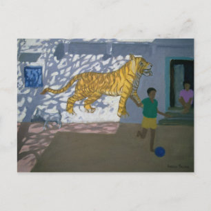 Tiger Indien Postkarte
