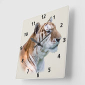 Tiger individuell anpassbare Uhr (Winkel)