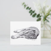 Tiger - Injektor und Tinte Postkarte (Stehend Vorderseite)