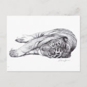 Tiger - Injektor und Tinte Postkarte (Vorderseite)
