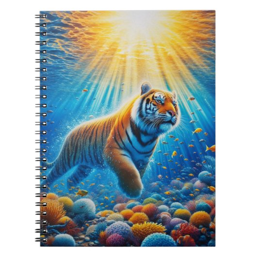 Tiger inside the ocean notizblock (Vorderseite)