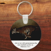 Tiger Inspiration ermutigen, das Rennen zu führen! Schlüsselanhänger (Vorderseite)