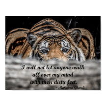 Tiger-inspirierendes Poster kreuzen