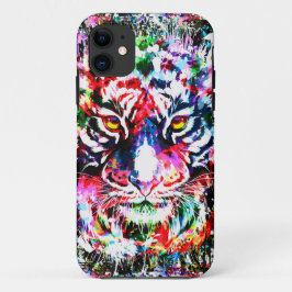 Tiger iPhone 11 Fall | Farblich | Abstrakte Kunst Case-Mate iPhone Hülle
