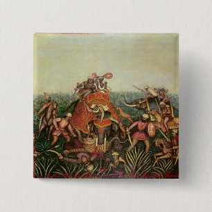 Tiger-Jagd, 1892 (Öl auf Leinwand) Button