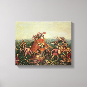 Tiger-Jagd, 1892 (Öl auf Leinwand) Leinwanddruck