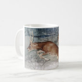 Tiger jagt Hirsche Tasse (Vorderseite Links)