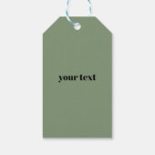 Tiger-Junge-Party, Tierdschungel Geschenkanhänger (Rückseite)