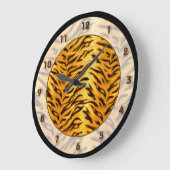 Tiger Jungle Clock Große Wanduhr (Winkel)