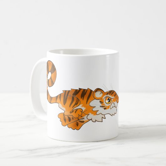 Tiger-Kaffee-Tasse Kaffeetasse (Vorderseite Links)