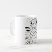 Tiger kaffeetasse (Vorderseite Links)