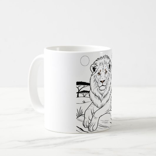 Tiger kaffeetasse (Vorderseite Links)