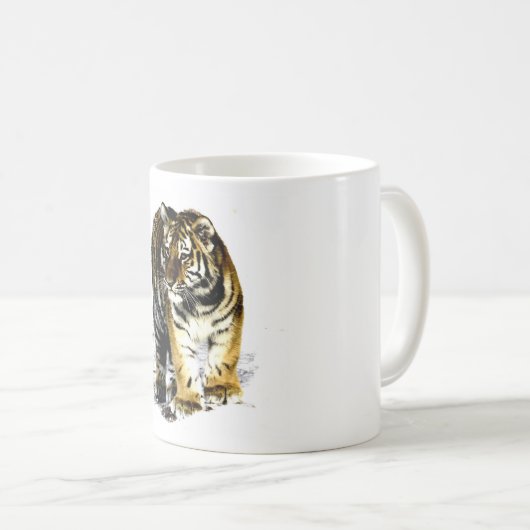 Tiger Kaffeetasse (VorderseiteRechts)