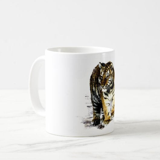 Tiger Kaffeetasse (Vorderseite Links)