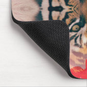 Tiger Kaliedi Digitale Kunst Mousepad (Ecke)