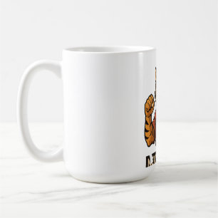 Tiger Kampfsport - Gib niemals auf motivierend Kaffeetasse