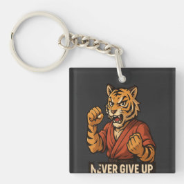Tiger Kampfsport - Gib niemals auf motivierend Schlüsselanhänger