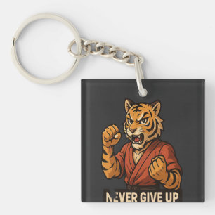 Tiger Kampfsport - Gib niemals auf motivierend Schlüsselanhänger
