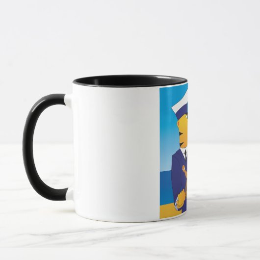 Tiger-Kapitän Mug Tasse (Links)