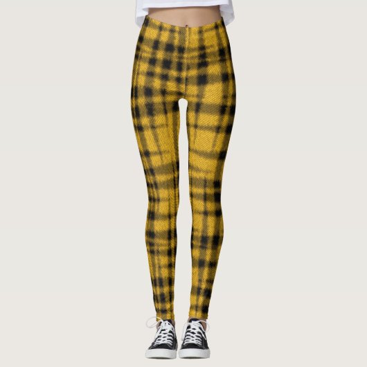 Tiger Kariert Leggings (Vorderseite)