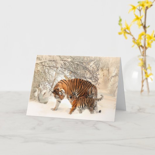 Tiger Karte (Gelbe Blume)