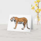 Tiger Karte (Gelbe Blume)