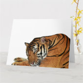 Tiger-Karte Karte (Gelbe Blume)