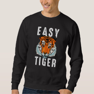 Tiger Katzenauge Kralle Gesicht Löwe Afrika Portr Sweatshirt