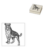 Tiger-Kautschuk-Briefmarke Gummistempel (Stempel)