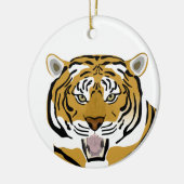 Tiger Keramik Ornament (Links)