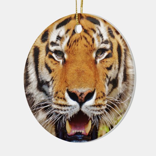 Tiger Keramik Ornament (Links)