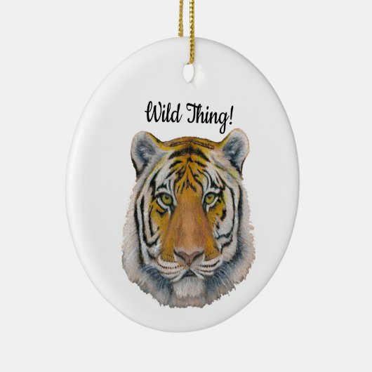 Tiger Keramik Ornament (Rechts)
