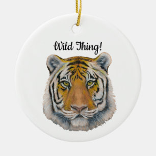 Tiger Keramik Ornament