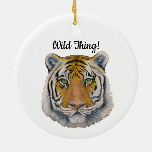 Tiger Keramik Ornament (Hinten)
