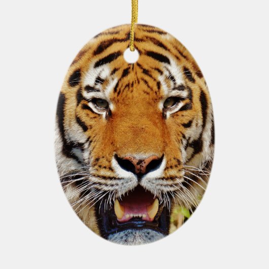 Tiger Keramik Ornament (Vorne)