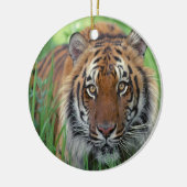 Tiger Keramik Ornament (Links)